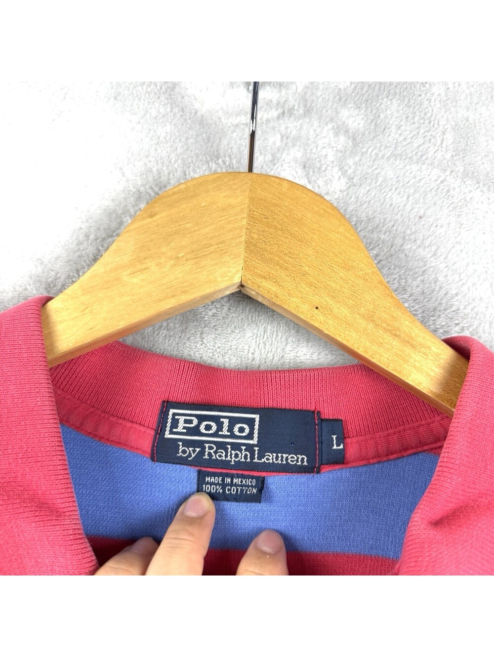 Polo Ralph Lauren Men Muti-Stripes Polo Shirt L Cotton VTG Preppy Vibrant Golf - Picture 4 of 8